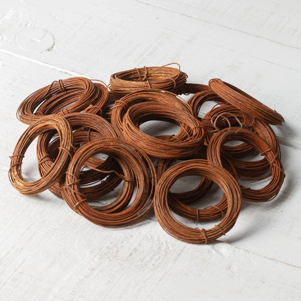 Factory Direct Craft - Wholesale Craft Supplies - 20 Gauge Rusty Tin Craft Wire (25 rolls each 30 feet long)5