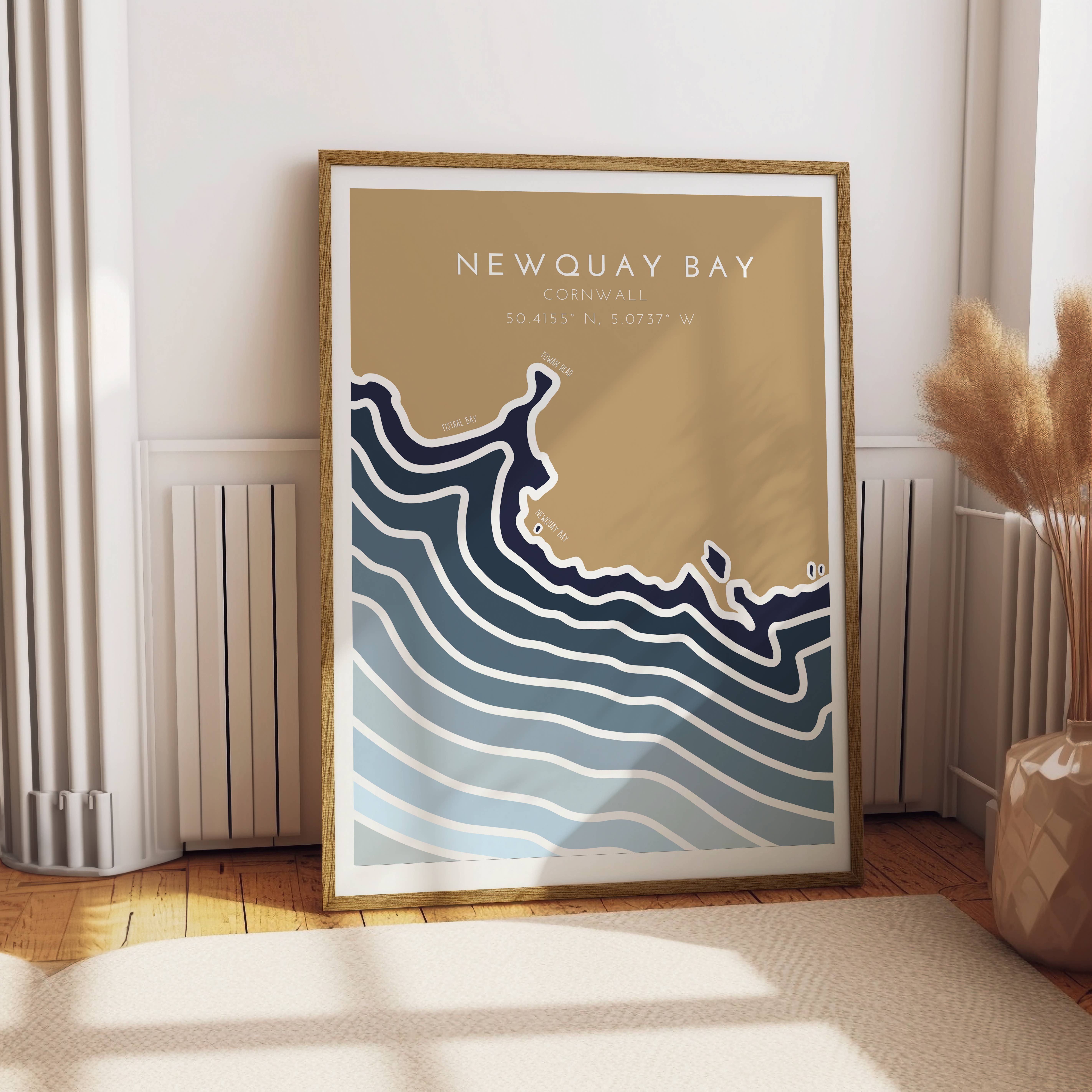 Jude River Design – wholesale Art print – Custom Coastline Print - Any Location2