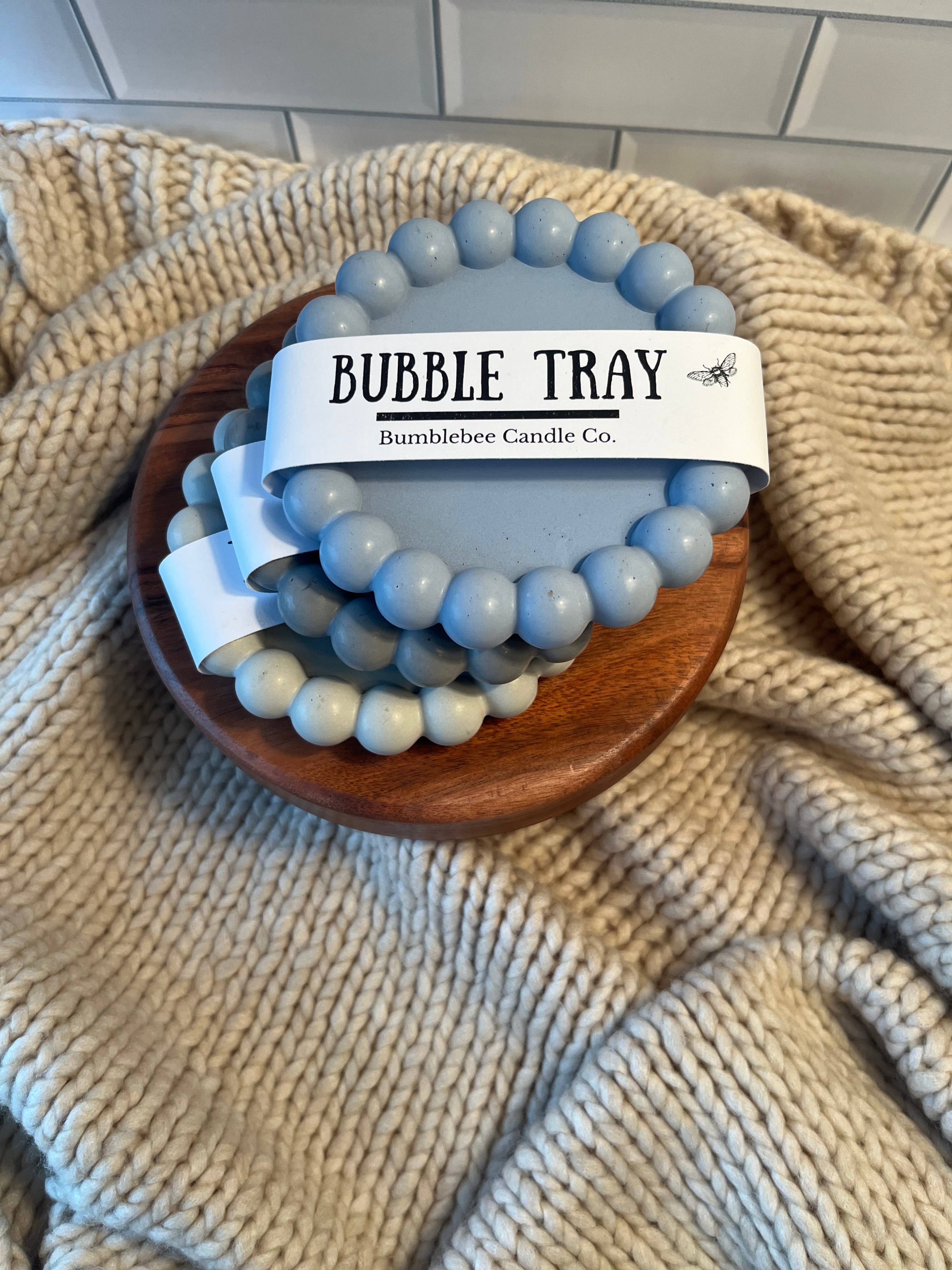 Bumblebee Candle Co. - Wholesale Candle Holder - Round Bubble Tray | Decorative Candle Coaster & Jewelry Dish3