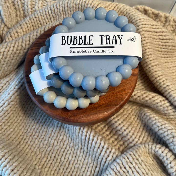 Bumblebee Candle Co. - Wholesale Candle Holder - Round Bubble Tray | Decorative Candle Coaster & Jewelry Dish3