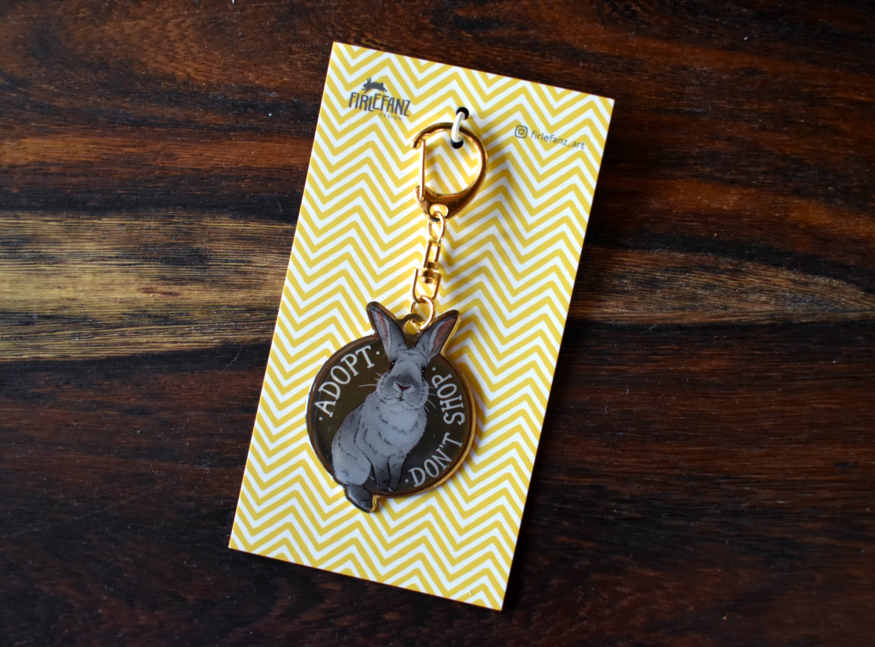 Firlefanz Design - Wholesale Keychain - Unisex - Keychain "Adopt don't shop"1