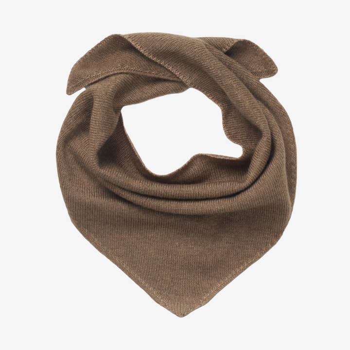 Cachecol de Lã para Bebé e Crianças Castanho Mesclado por atacado de Lubilu Copenhagen