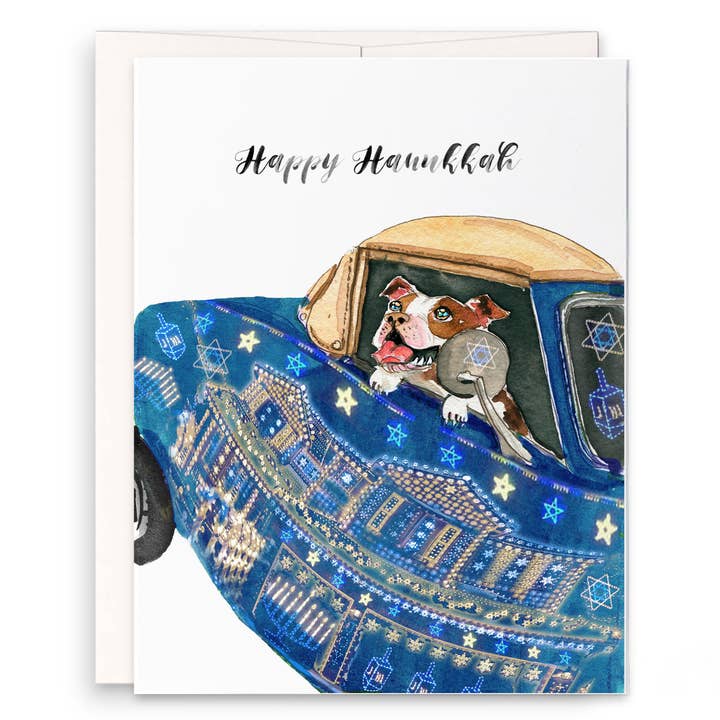 Winter Wonderland Menorah — Lustige Chanukka-Karte für den Großhandel von Liyana Studio