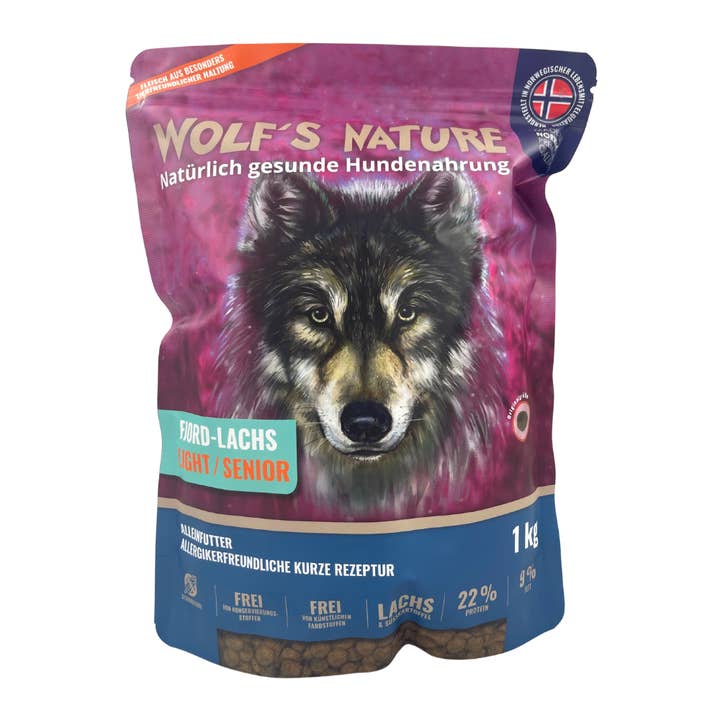 Lucky-Pet Handels- und Produktions GmbH - Wholesale Pet Food - Dog - Wolf's Nature ® Light/Senior, Fjord Salmon BBD: 12/27/25