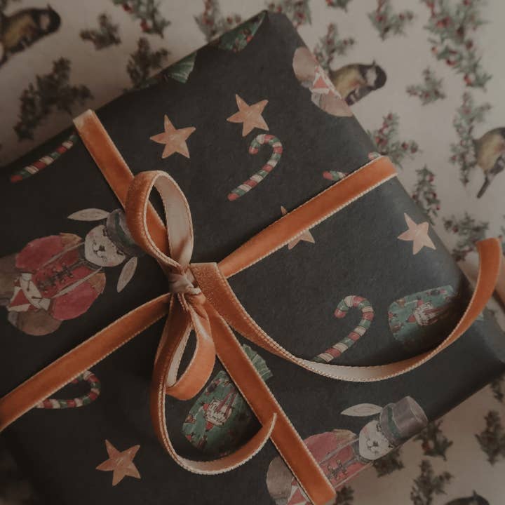 MyDesignPictures - Wholesale Flat Wrap - Christmas Bunny Kraft Wrapping Paper0