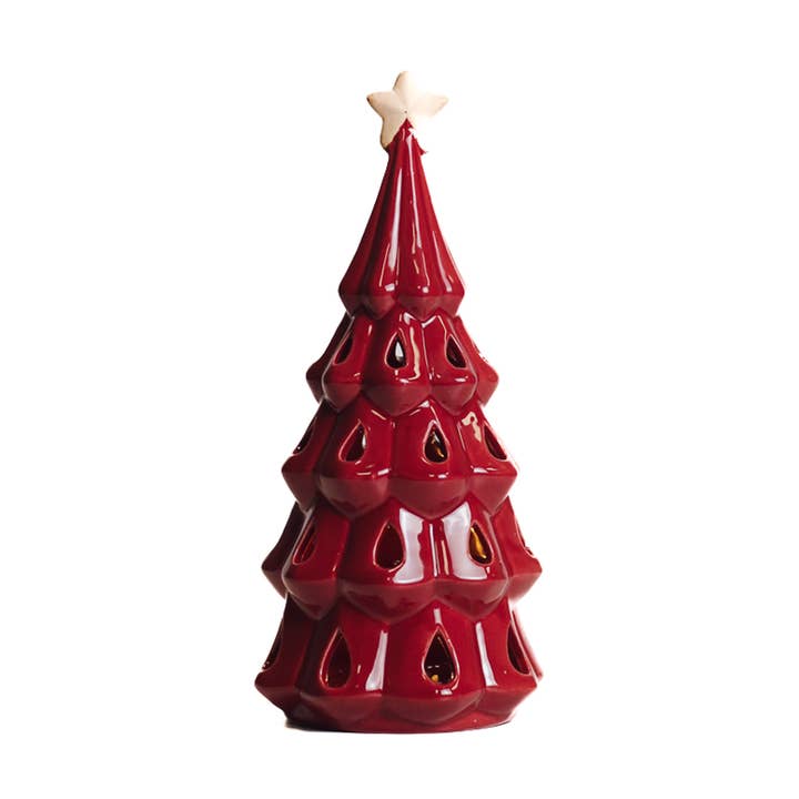 Albero di Natale - Piccolo Rosso con Luci a LED — Natale, Decorazioni Festive per la vendita all'ingrosso da parte di A Cheerful Giver