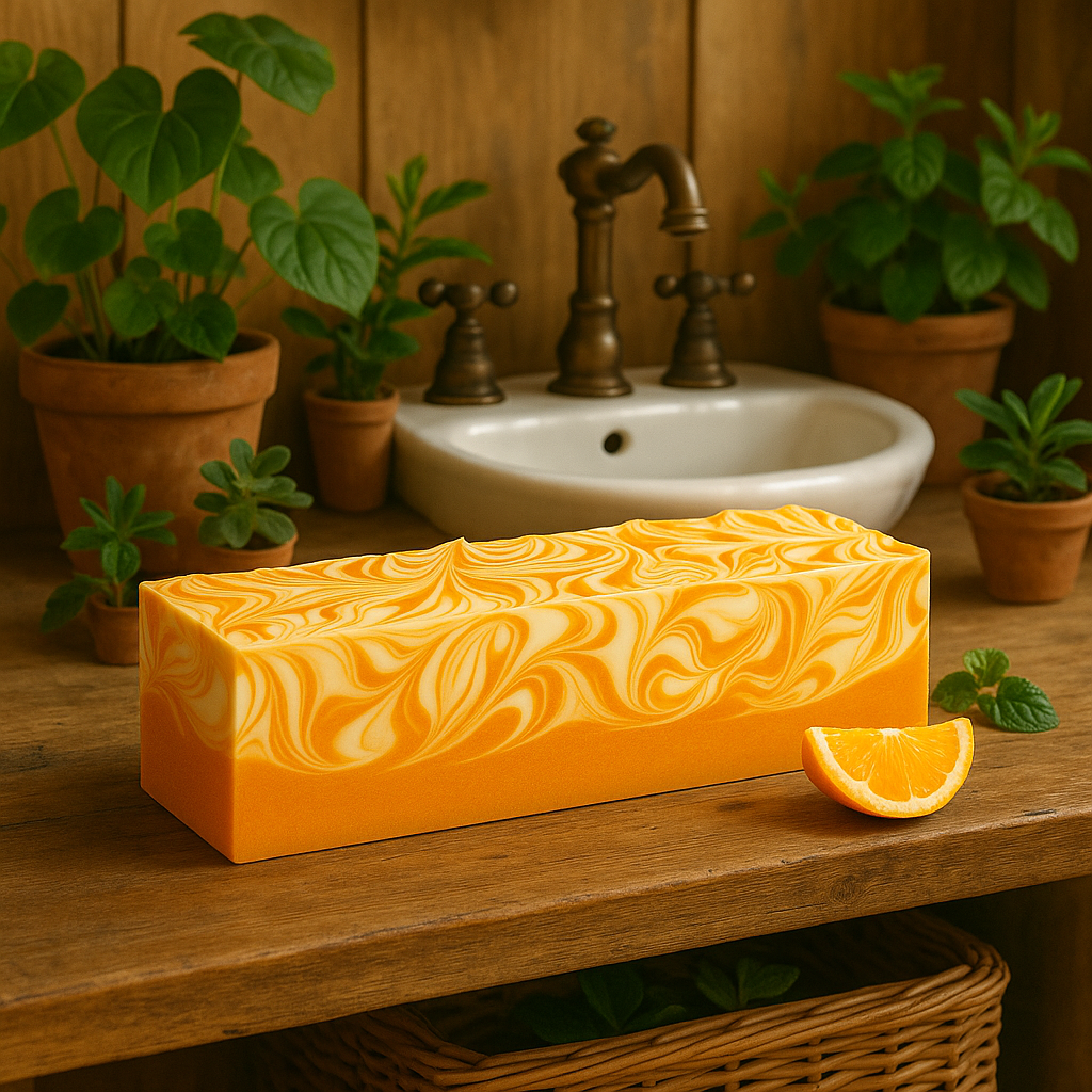 DeShawn Marie Soap Boutique - Wholesale Bar Soap - Vanilla Tangerine 3.5 LB Soap Loaf7