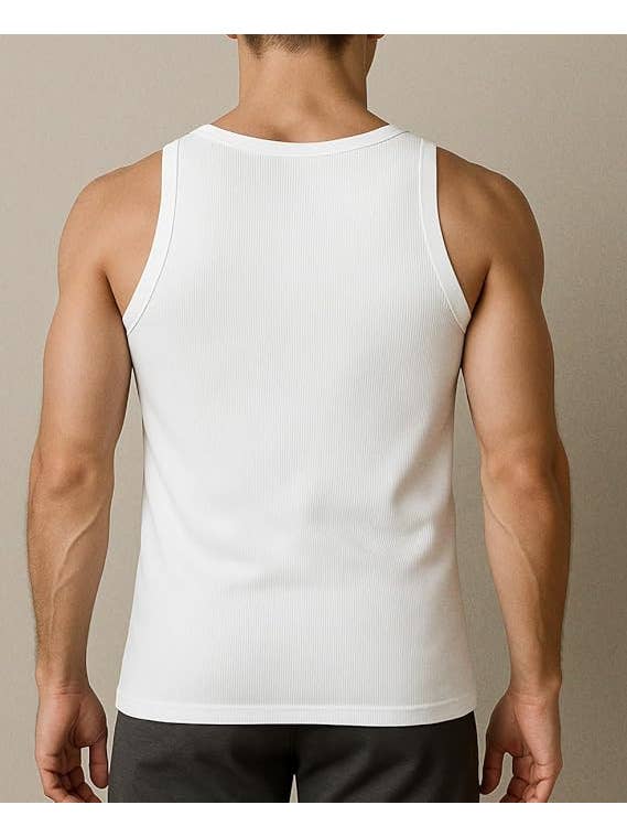 I-Wear Brands - Wholesale Tank Top - Men's - 12 Pack Men's 100% Cotton Ribbed Tank Top A-Shirt Undershirt2