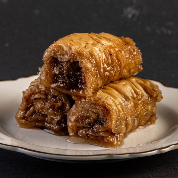 Rolled Baklava Phyllo Dessert with Walnuts 500g for wholesale by Country Roots