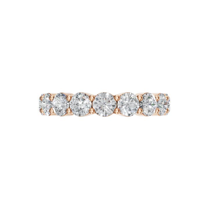 PureYou Jewelry - Wholesale Wedding Band/Ring - Certified Wedding Eternity Band Ring in Lab Grown Diamond10