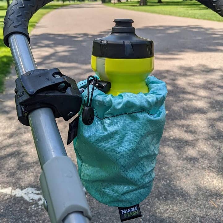 HandleStash - Wholesale Fietsaccessoires - Double Rainbow Diamond | Schokabsorberende bekerhouder2