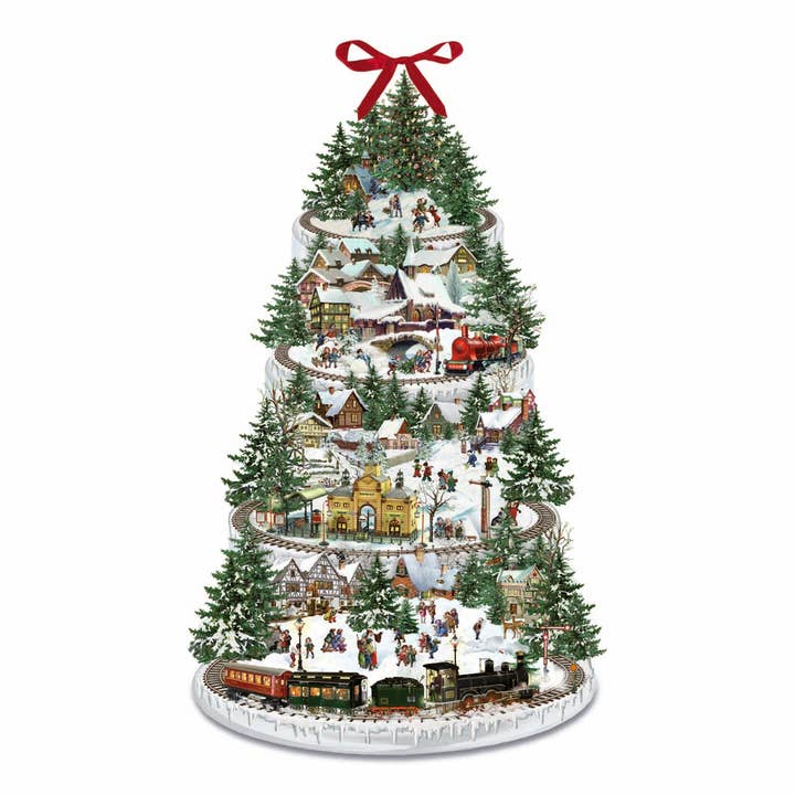 Christmas Railway Special Traditional Advent Calendar for wholesale by Alison Gardiner Designs