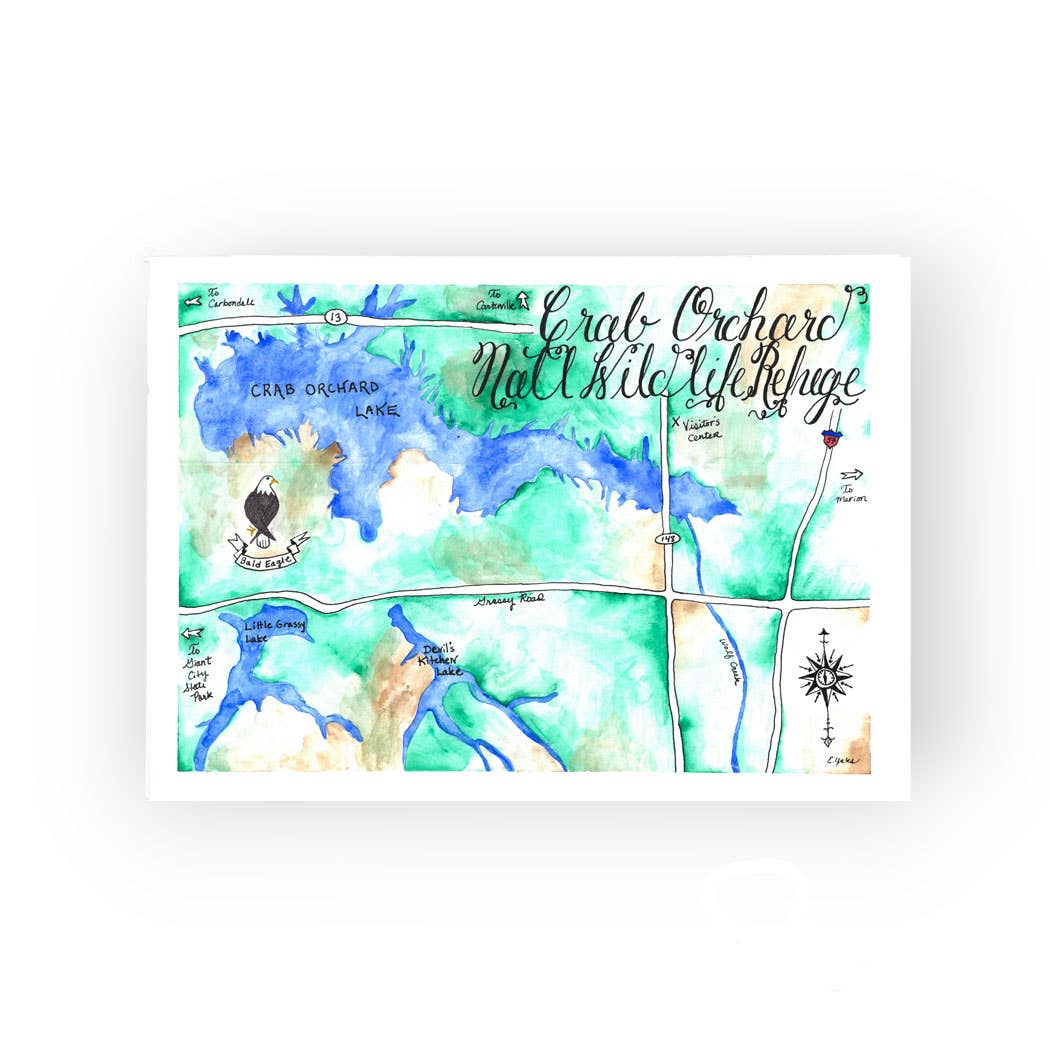 Emily Drew Yates Art & Illustration - Wholesale Postcard - Postcards - Watercolor Calligraphy Maps - 31 Maps2