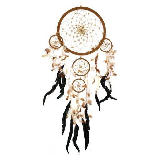 AW Artisan - Wholesale Dream Catcher - Bali dream catcher large ring - Cream/Coffee/Chocolate5