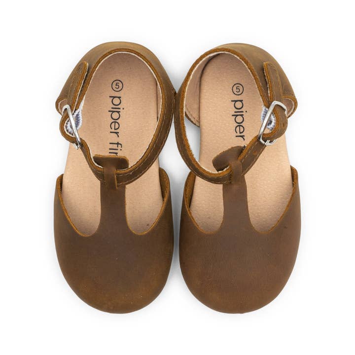 Piper Finn – wholesale Flats/loafers – Kids – Brown - Mary Jane - Hard Sole2