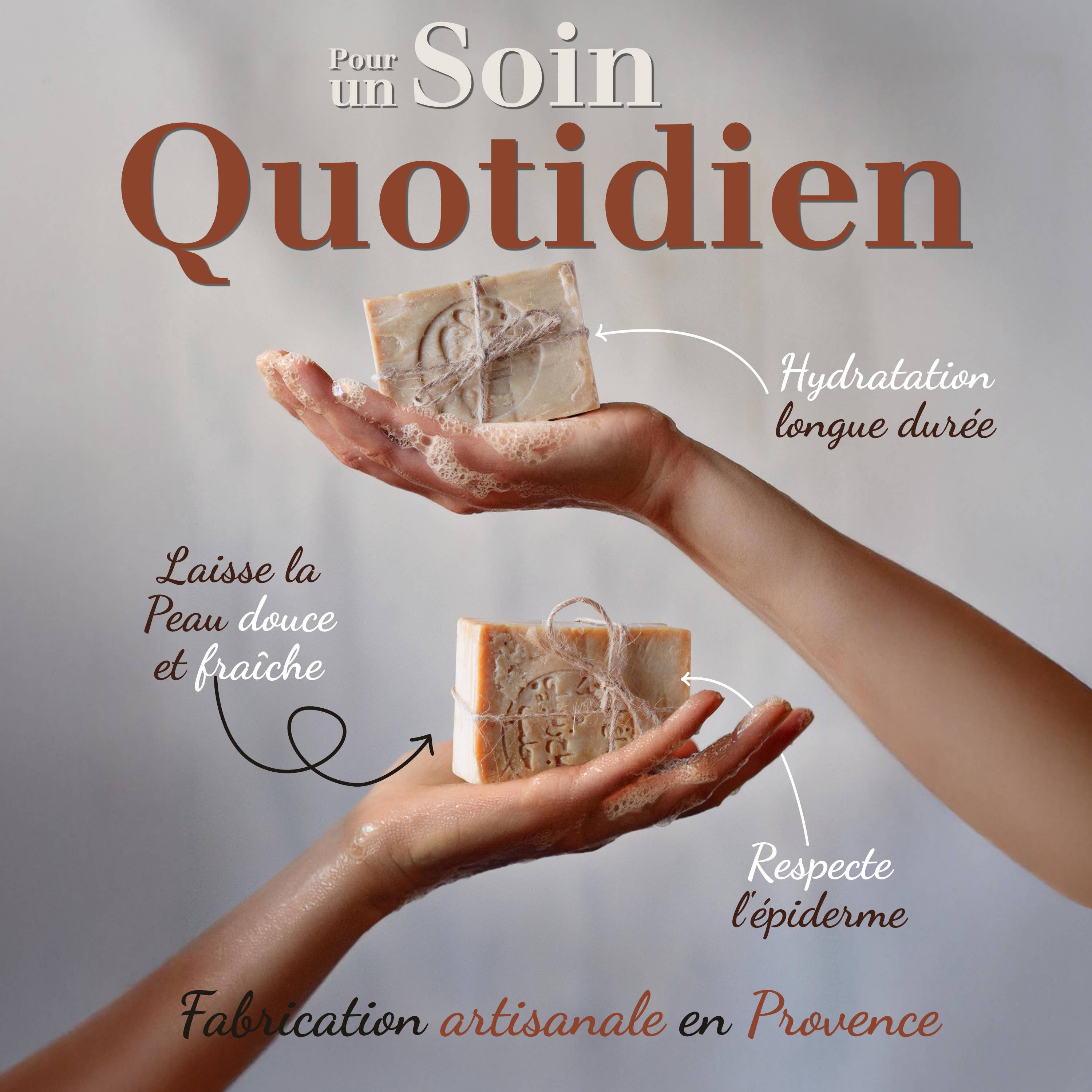 La Maison du Savon de Marseille - Vente Pains de savon - Savon solide traditionnel d'Alep 200g/7oz1