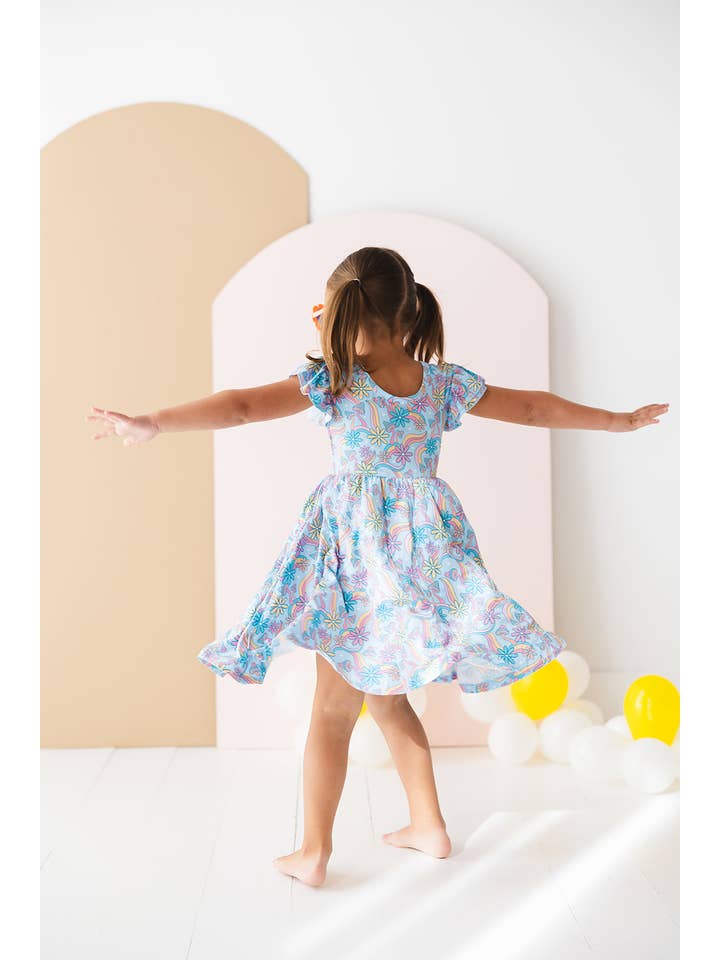 Charlie Lou Baby - Wholesale Dress - Kids - Twirl Dress | Groovy Fall After All1