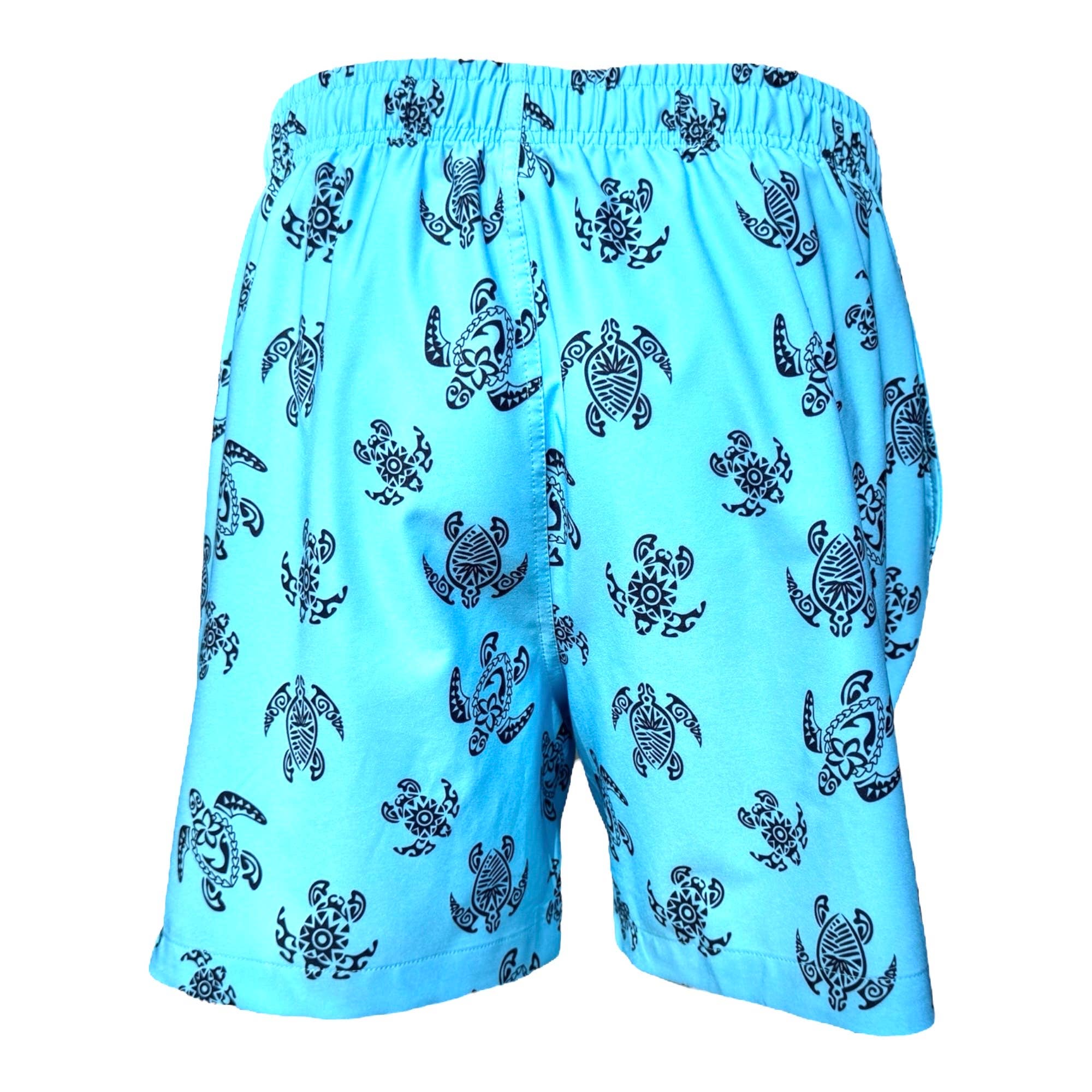 MARINA WEST SWIM - Wholesale Swim Shorts - Men's - Men's Swim Short-MP185_Navy Turtle on Sky2