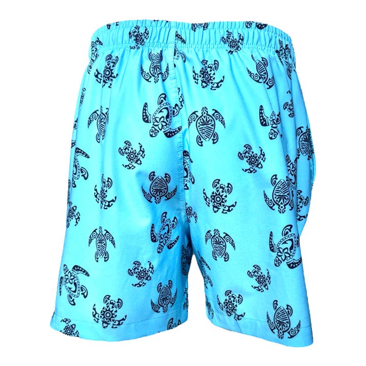 MARINA WEST SWIM - Wholesale Swim Shorts - Men's - Men's Swim Short-MP185_Navy Turtle on Sky2