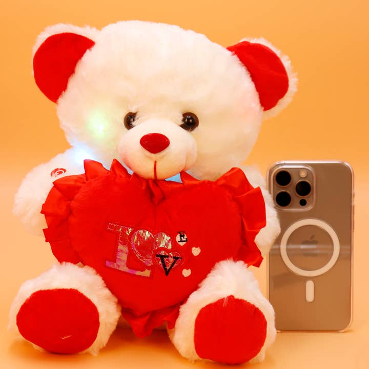 Cap Zone – wholesale Stuffed/plush toy – Kids & baby – Teddy Bear Music Light-Up Stuffed Toy - 12 Inch2