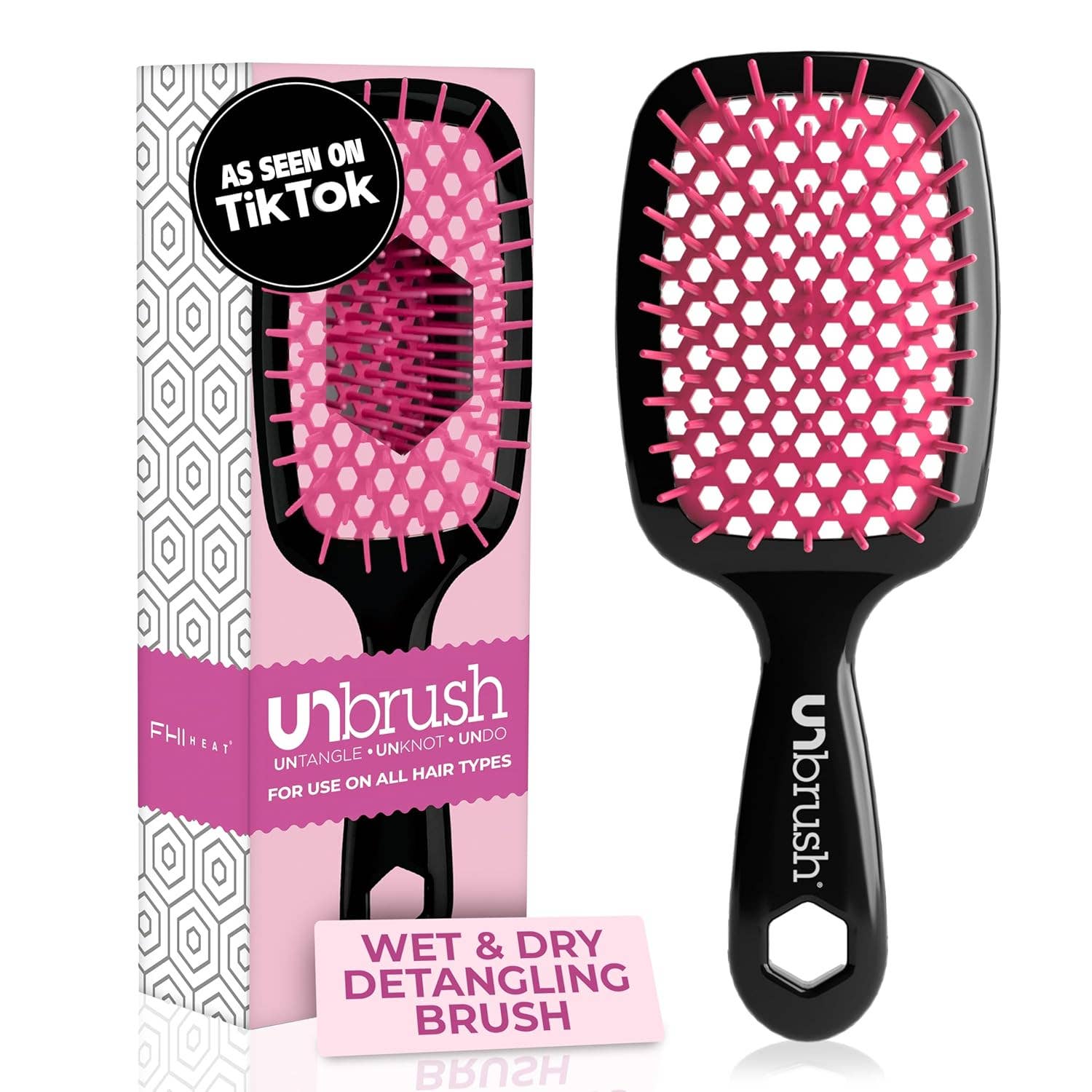 MEHIAZ – wholesale Hair brush/comb – FHI Heat UNbrush Detangling Brush for Wet & Dry Hair2