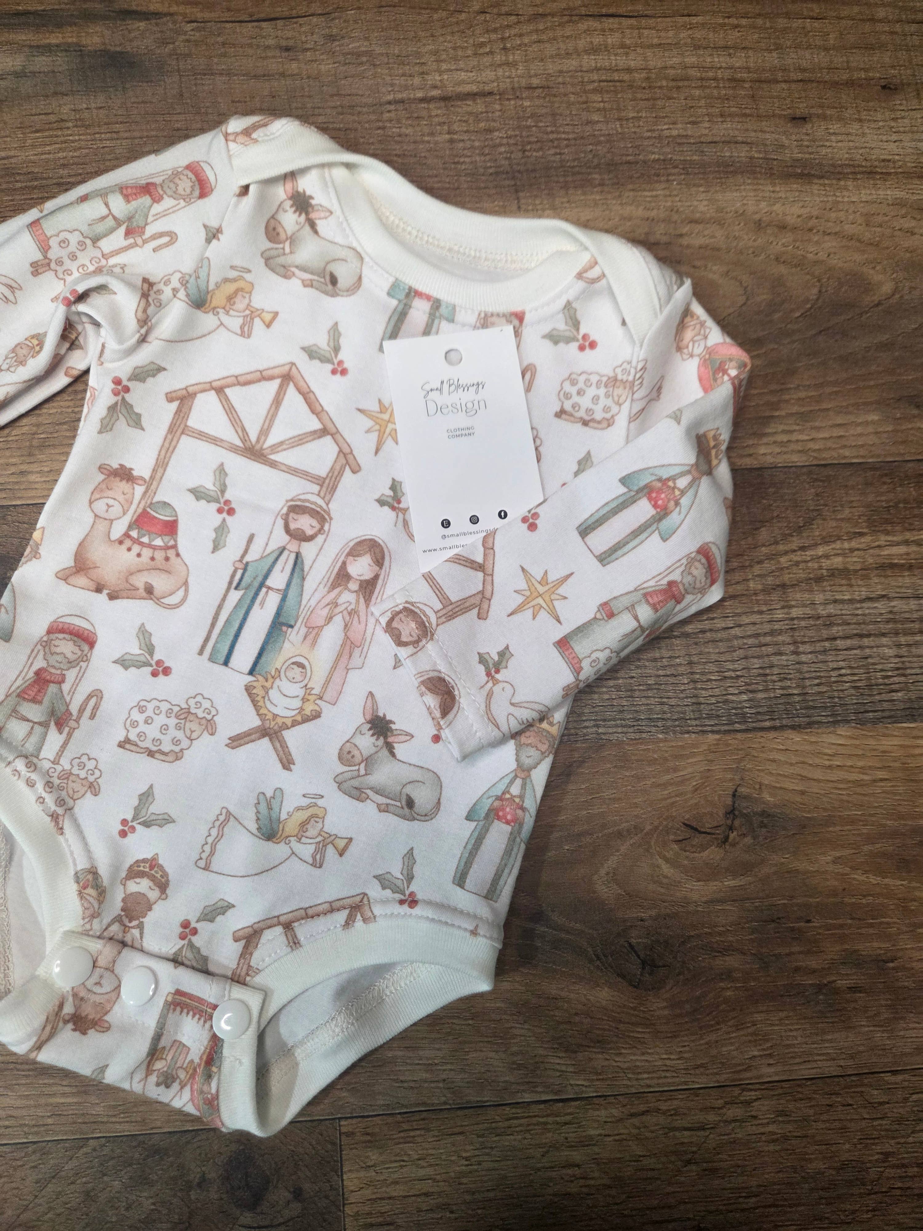 Small Blessings Design - Wholesale Bodysuit (Non-Footed) - Baby - Infant bodysuit, Christmas clothing, infant romper1