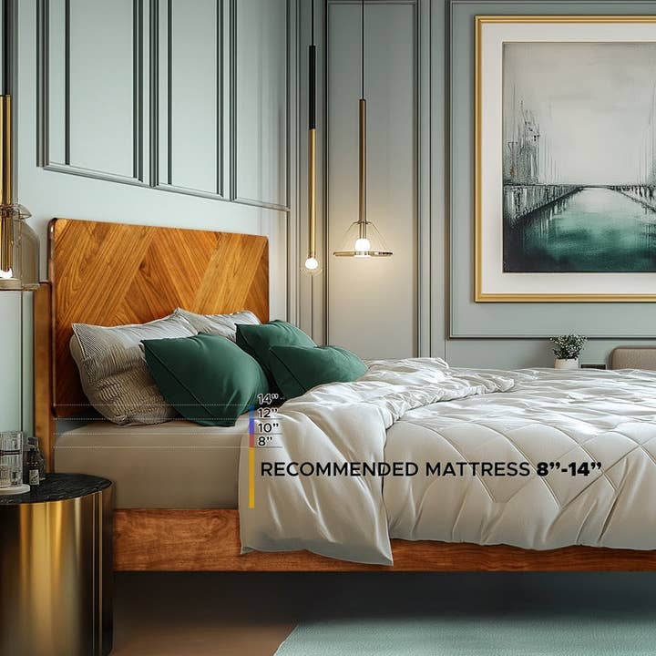 Megsu - Wholesale Bed - Rorns Bifrost Platform Bed Frame With Headboard for Modern Bedrooms3