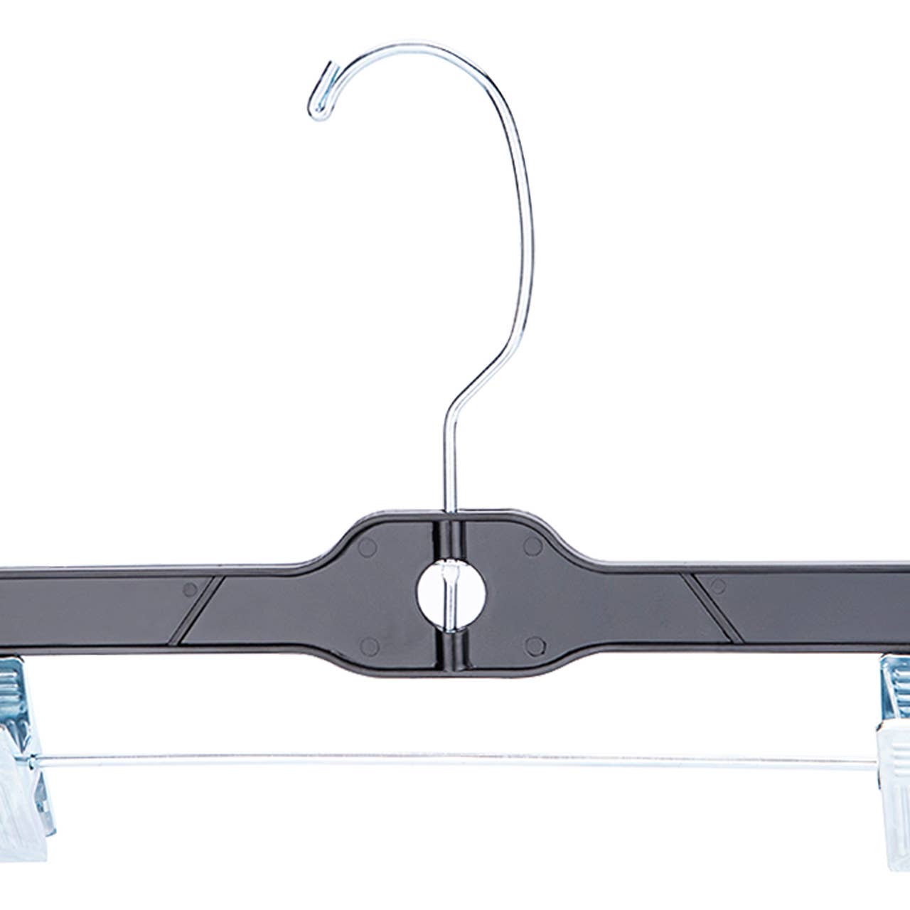 Store Supply Warehouse - Wholesale Clothes Hangers - 14" Black Plastic Skirt And Pants Hangers - Case of 1007