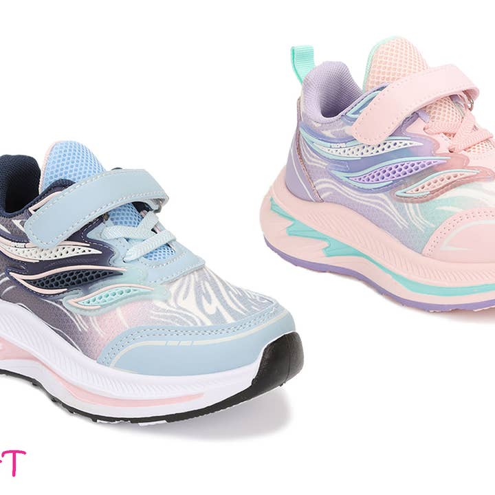 YOKI Toddlers Multicolor Chunky Strap On Sneaker for wholesale by Yoki Girls