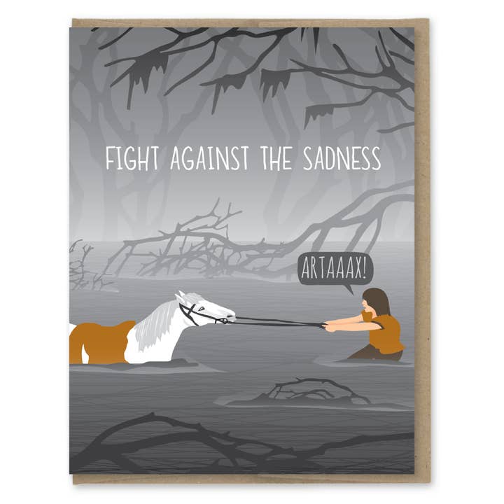 Modern Printed Matter - Wholesale Everyday Greeting Card - Fight The Sadness Card