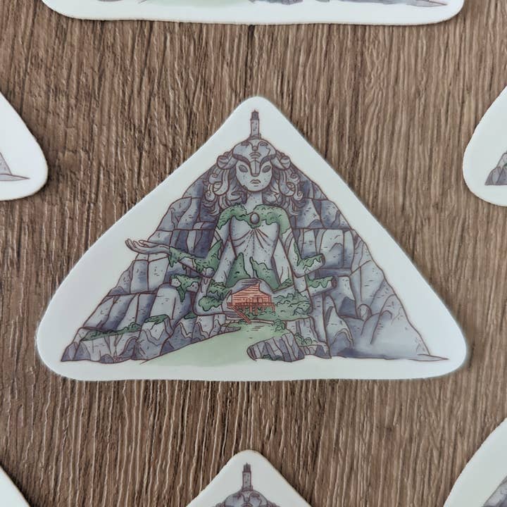 Sadsquatch - Vente Autocollant - Autocollant en vinyle Crystal Temple - Steven Universe Gems1