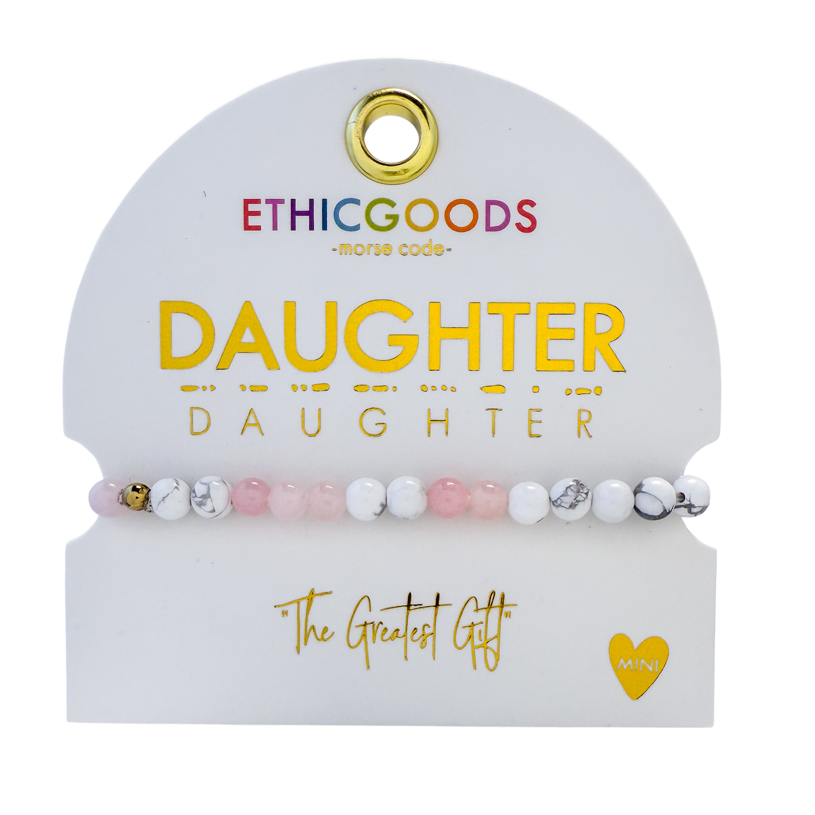ETHICGOODS - Wholesale Beaded Bracelet - Kids - MINI Morse Code Bracelet | Daughter10