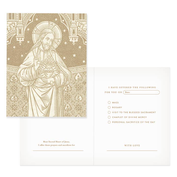 Spiritual Bouquet Card for wholesale by Gratia Design Co.