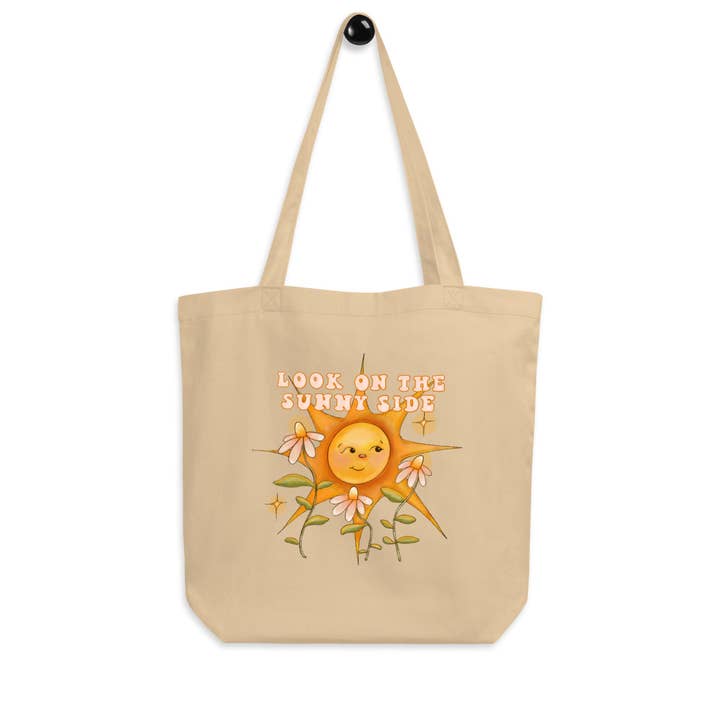 Saco de Compras "Olha pelo Lado Solar" por atacado de Painted Peony Art