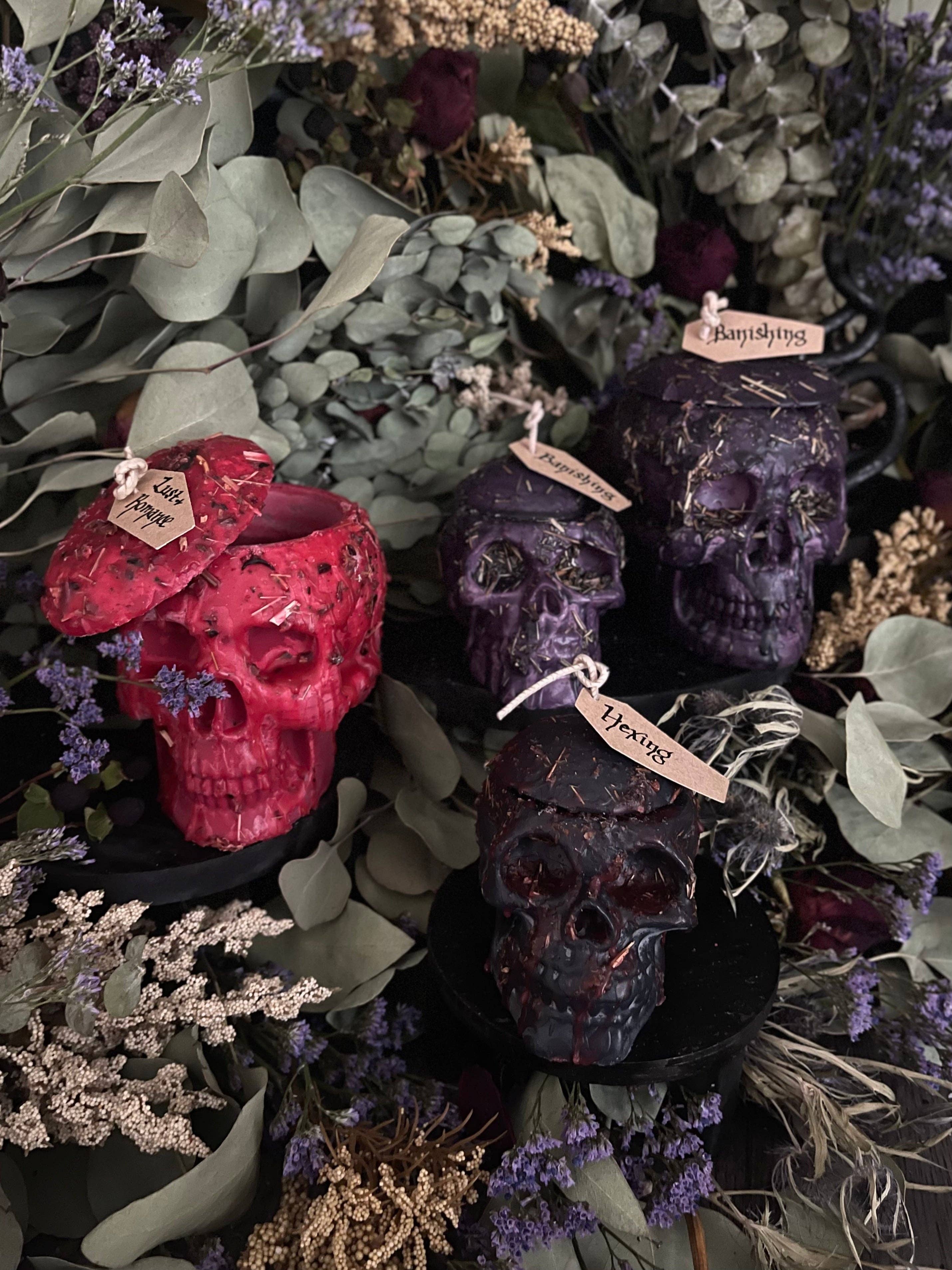 ComaVVitch - Wholesale Votive Candle - Dressed Thought Control Candles | Skull Candles | Witchcraft5