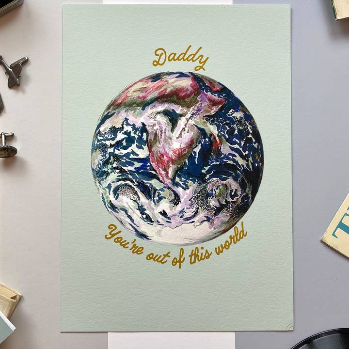 You're Out Of This World Powder Giclée Print for wholesale by Max Made Me