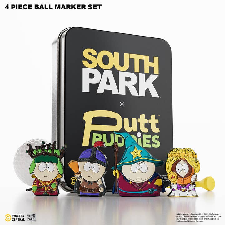 Putt Buddies - STICK OF TRUTH - 4 PIECE BALL MARKER SET W/ HAT CLIP for wholesale by Pops Distro Inc