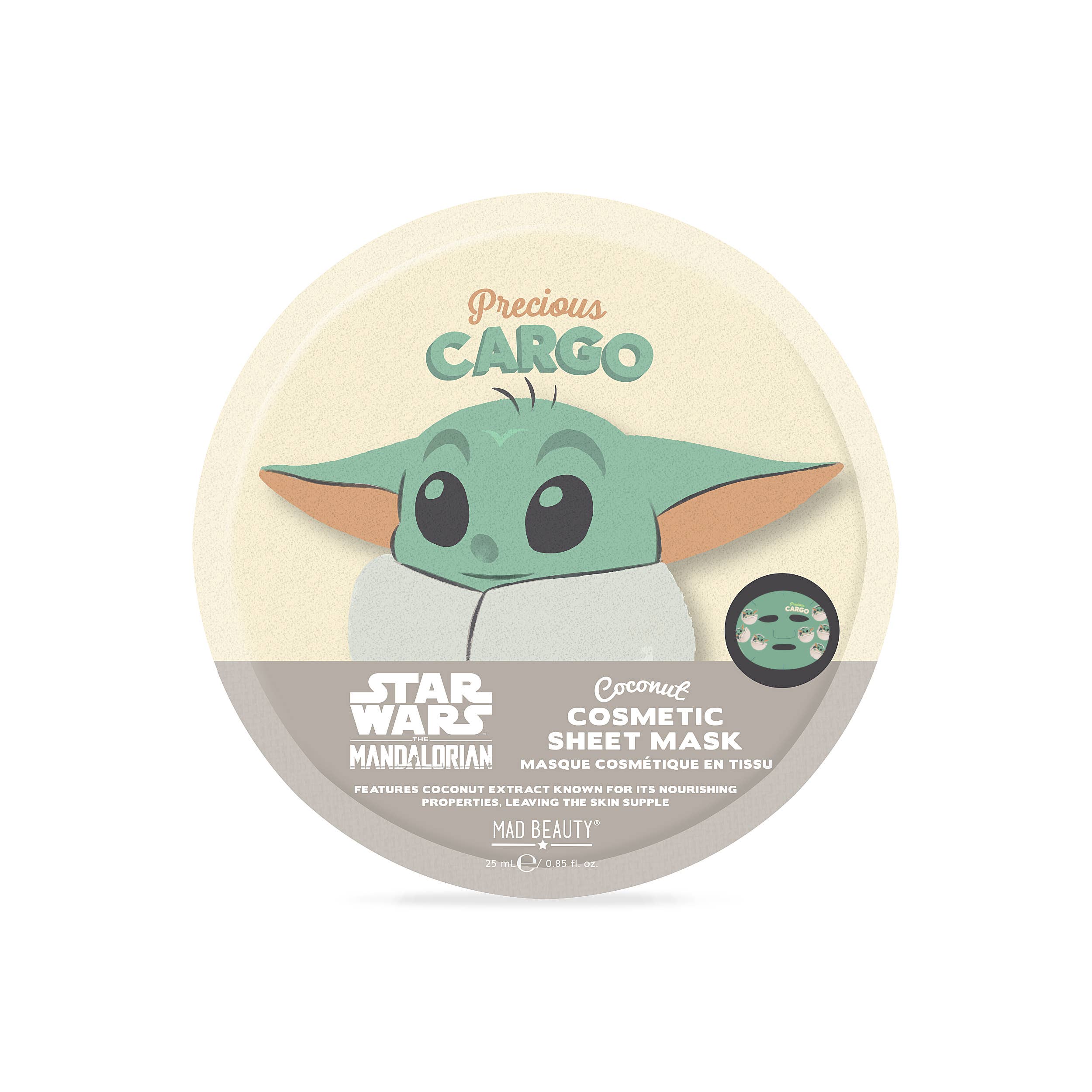 Mad Beauty USA LLC - Wholesale Skincare Face Mask - Mad Beauty Star Wars Grogu Cosmetic Sheet Mask