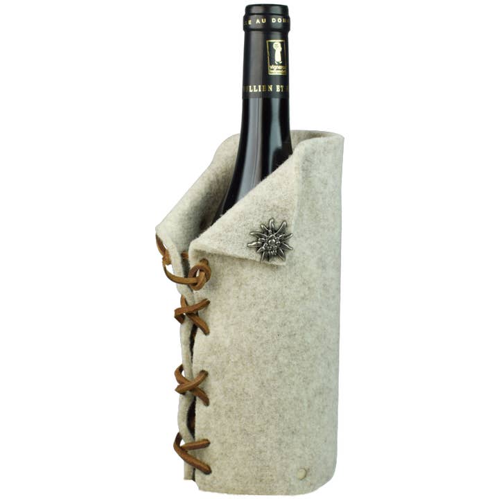 Bainha para Garrafa em Feltro de Lã por atacado de L'Atelier Des Tanneries