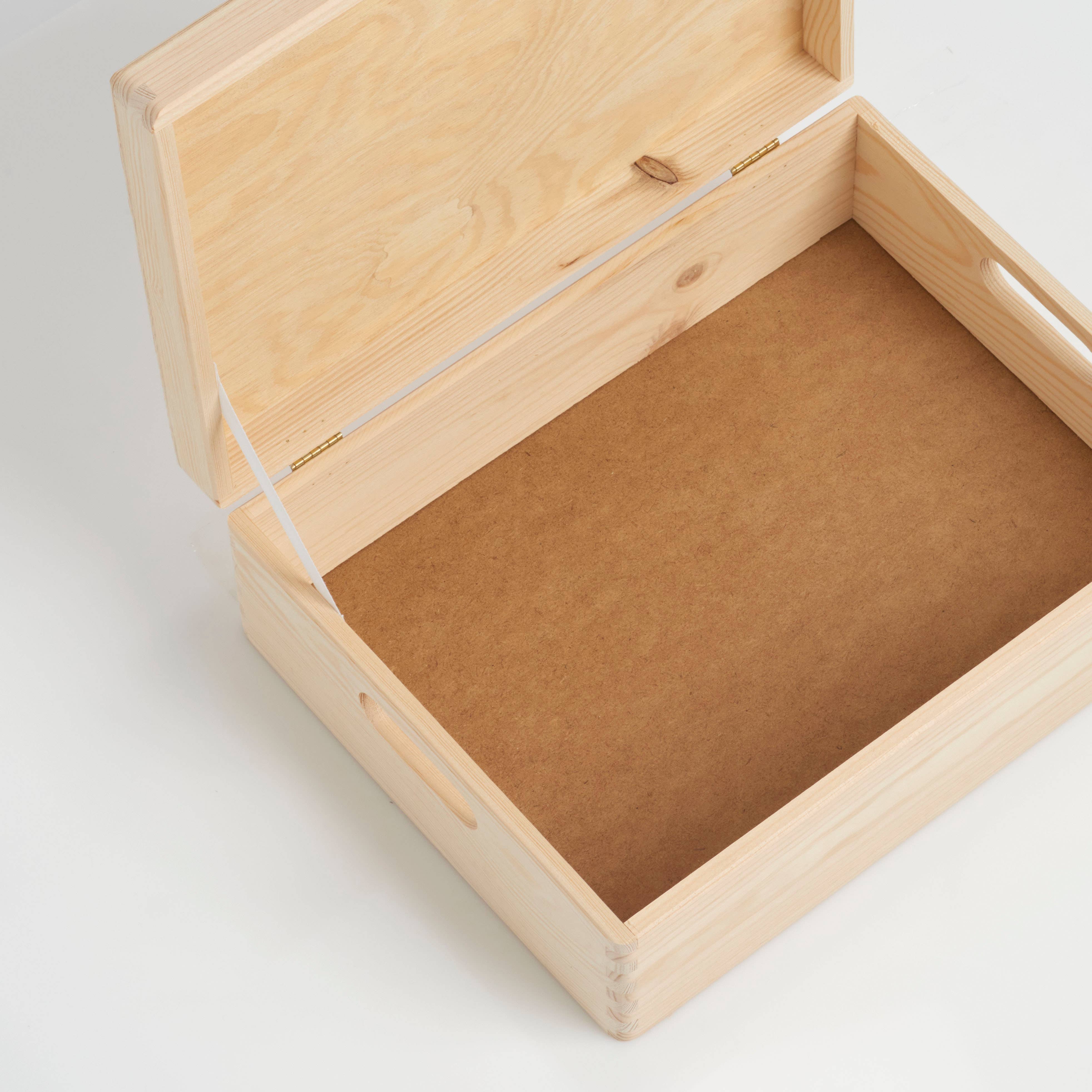 nature Multipurpose Box with Lid, Softwood FSC 100% #2 for wholesale on Faire6