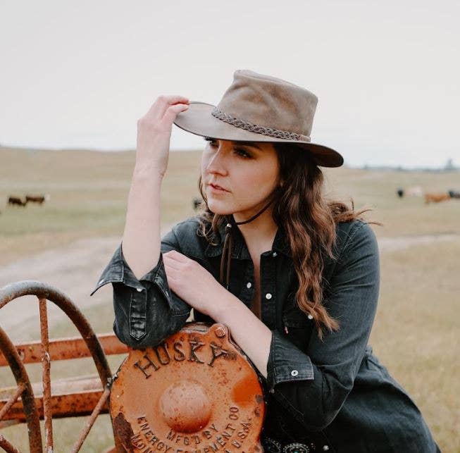 American Hat Makers - Wholesale Cowboy Hat - Unisex - Genuine Leather Crushable Outback Hat - Style Crusher20