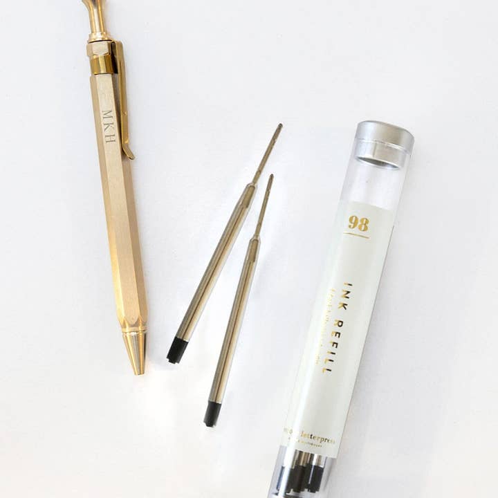 Bespoke Letterpress - Wholesale Pen - No. 98 Ballpoint Ink Refill 4pk0