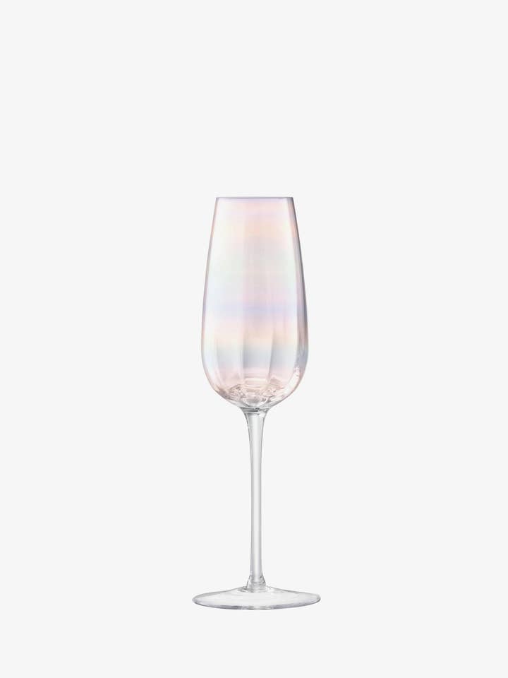 Pearl Champagne Flute 250ml Mother of Pearl x 2 for wholesale by LSA International
