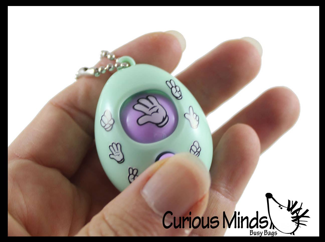 Curious Minds Toys - Wholesale Fidget Toy - Kids - 1 Rock, Paper, Scissors, Shoot Fidget Toy with Keyring - Min2