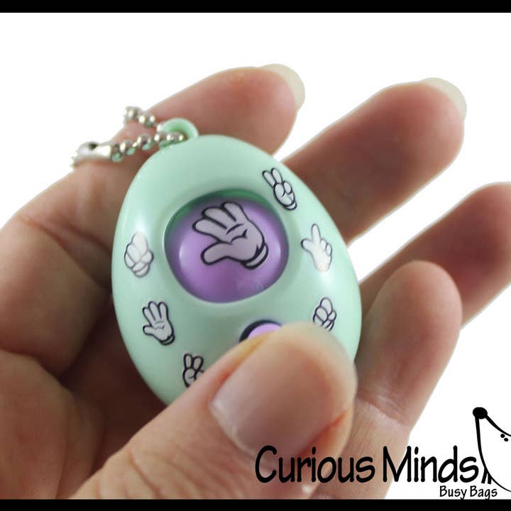 Curious Minds Toys - Wholesale Fidget Toy - Kids - 1 Rock, Paper, Scissors, Shoot Fidget Toy with Keyring - Min2