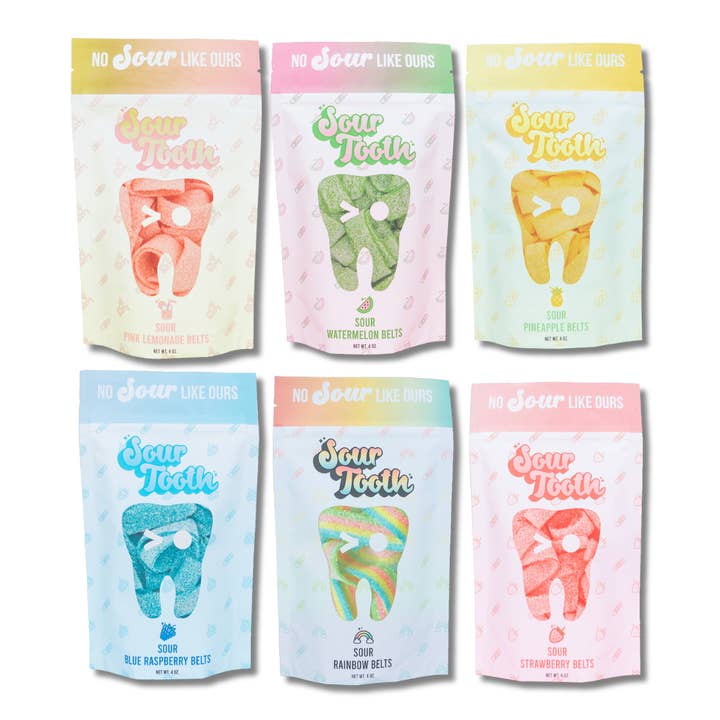 Sour Tooth - Vente Bonbons gélifiés - Pack varié Sour Belt