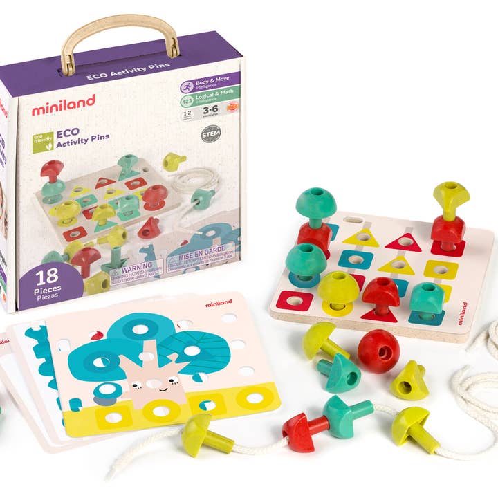 ECO Activity Pins for wholesale by Miniland Educational