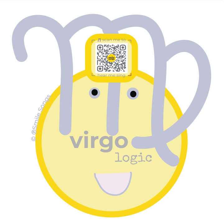 Smile Songs - Wholesale Sticker - Smile Songs 12 Zodiac Signs Astrology QR Code Stickers10