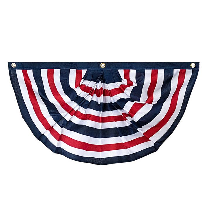 Briarwood Lane - Wholesale Bunting/Garland - Red White And Blue Bunting 48" x 24"