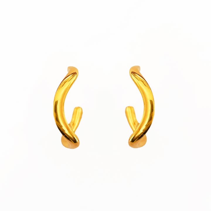 Love Lori Michelle Jewelry - Wholesale Hoop Earrings - Ribbon Wave Hoop Earrings6
